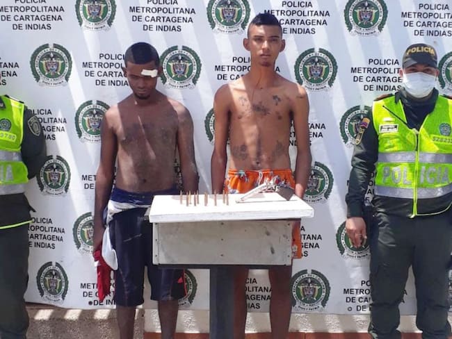 En Turbaco capturados dos presuntos atracadores en plena cuarentena