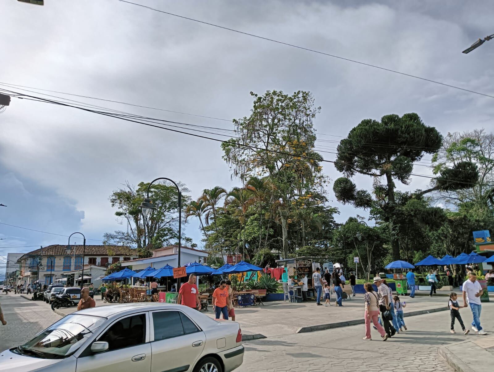 Parque principal del municipio de Circasia, Quindío. Foto: Adrián Trejos