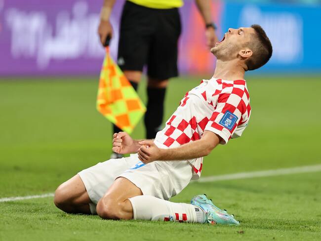Andrej Kramaric fue la gran figura en la victoria de Croatia. (Photo by Youssef Loulidi/Fantasista/Getty Images)