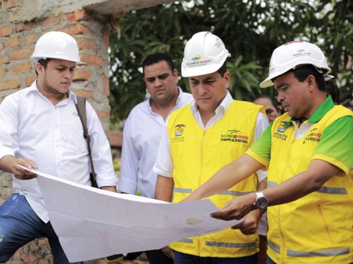 Gobernador Turbay adelanta jornada de revisión de obras de infraestructura en Mompox