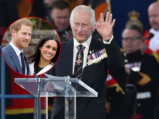 El rey británico Carlos III afirma que su hijo Enrique y Meghan siguen fuera de la familia real. Foto: Getty Images.