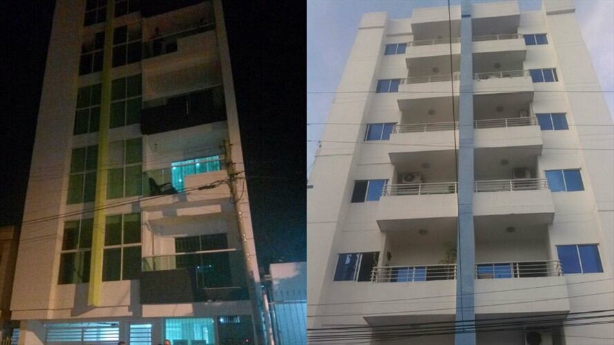 Edificios construidos por la firma Quiroz en Cartagena. Foto: La Wcon Julio Sánchez Cristo