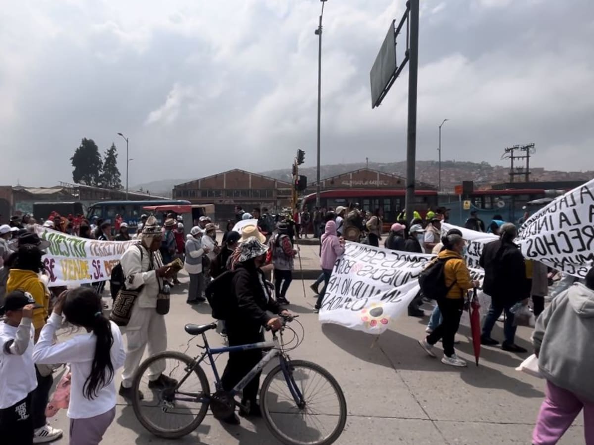 Protestas en la Autopista Sur: Bloqueos paralizaron el tránsito entre Bogotá y Soacha