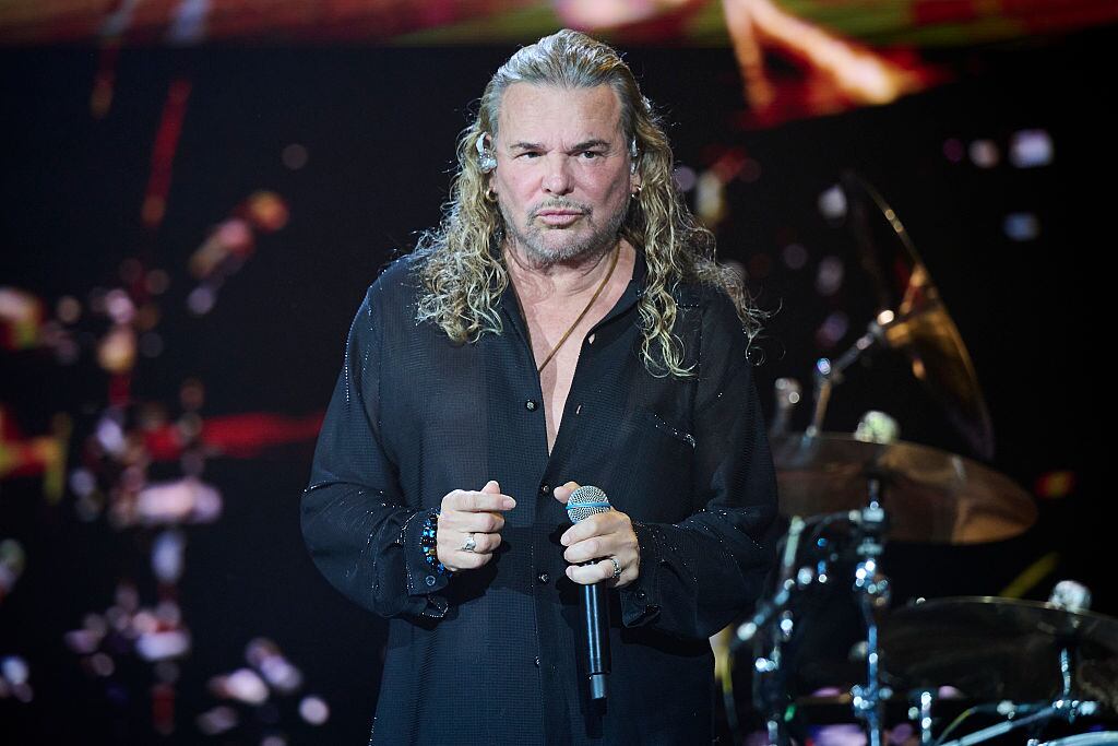 MADRID, SPAIN - JUNE 26: Fernando Olvera of Mana performs on stage during concert at Movistar Arena on June 26, 2025 in Madrid, Spain. (Photo by Borja B. Hojas/WireImage)