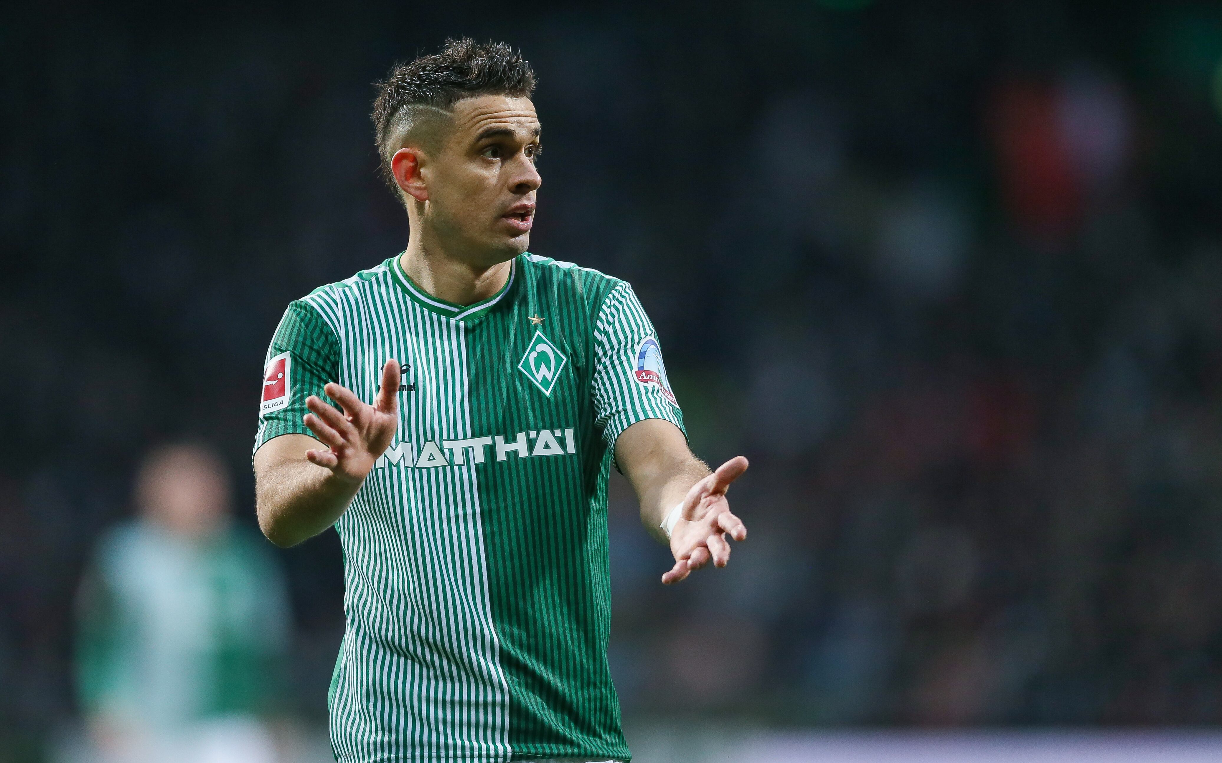 Rafael Santos Borré acumula cuatro goles con el Werder Bremen esta temporada. (Photo by Selim Sudheimer/Getty Images)