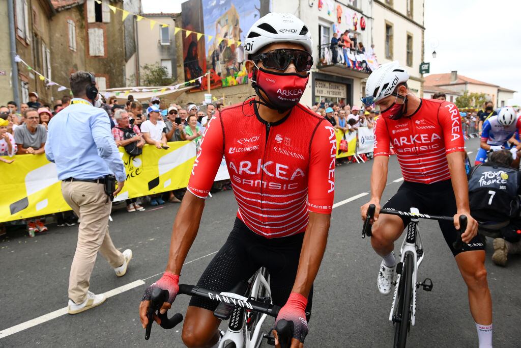 Nairo Quintana durante el Tour de Francia corriendo para el Arkea Samsic / Foto por Tim de Waele/Getty Images