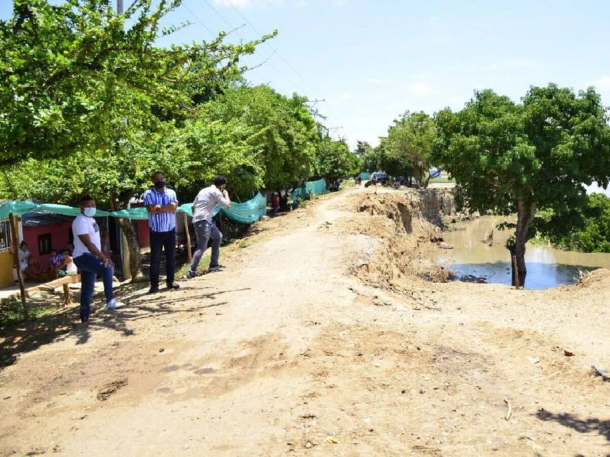Iniciaron trabajos para mitigar efectos de la erosión en Magangué, Bolívar