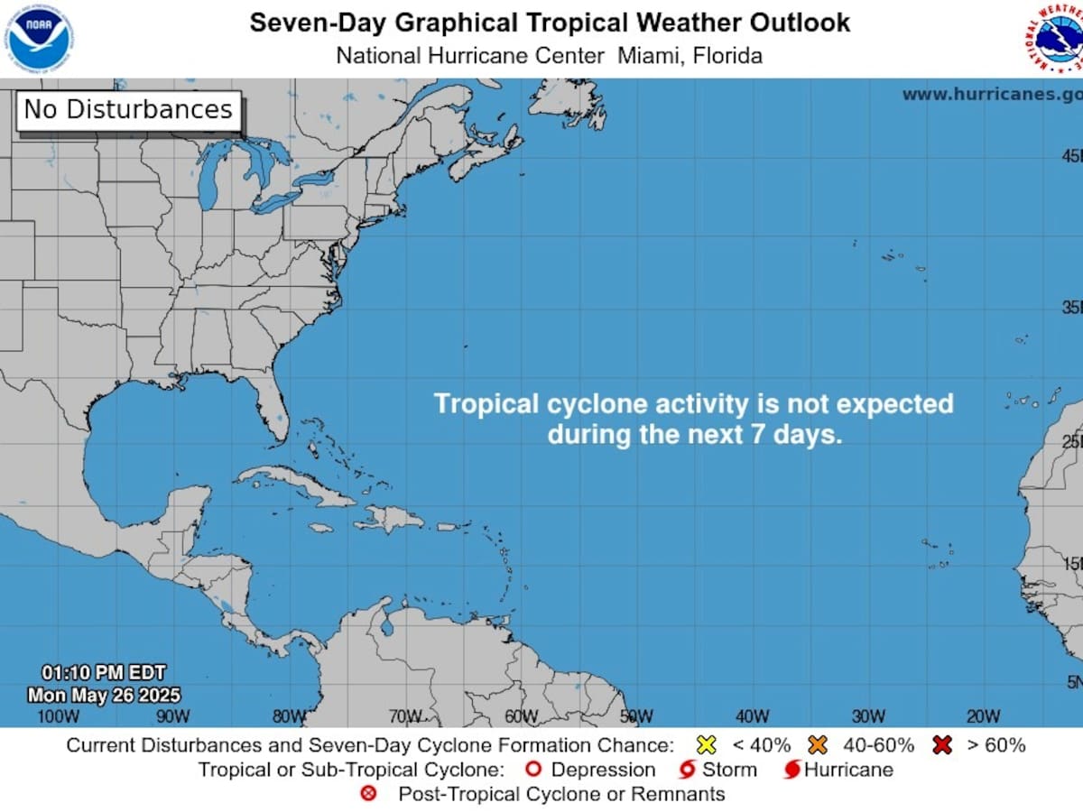 No existe ninguna alerta máxima vigente de actividad ciclónica tropical: IDEAM