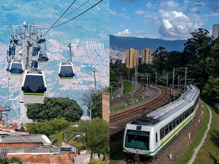 Dos alternativas de transporte de Medellín (Fotos vía Getty Images)
