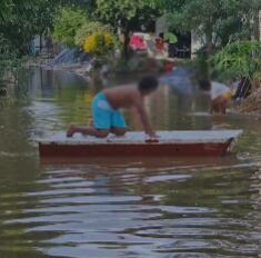 Inundación en el Bagre, Antioquia. Foto: cortesía.