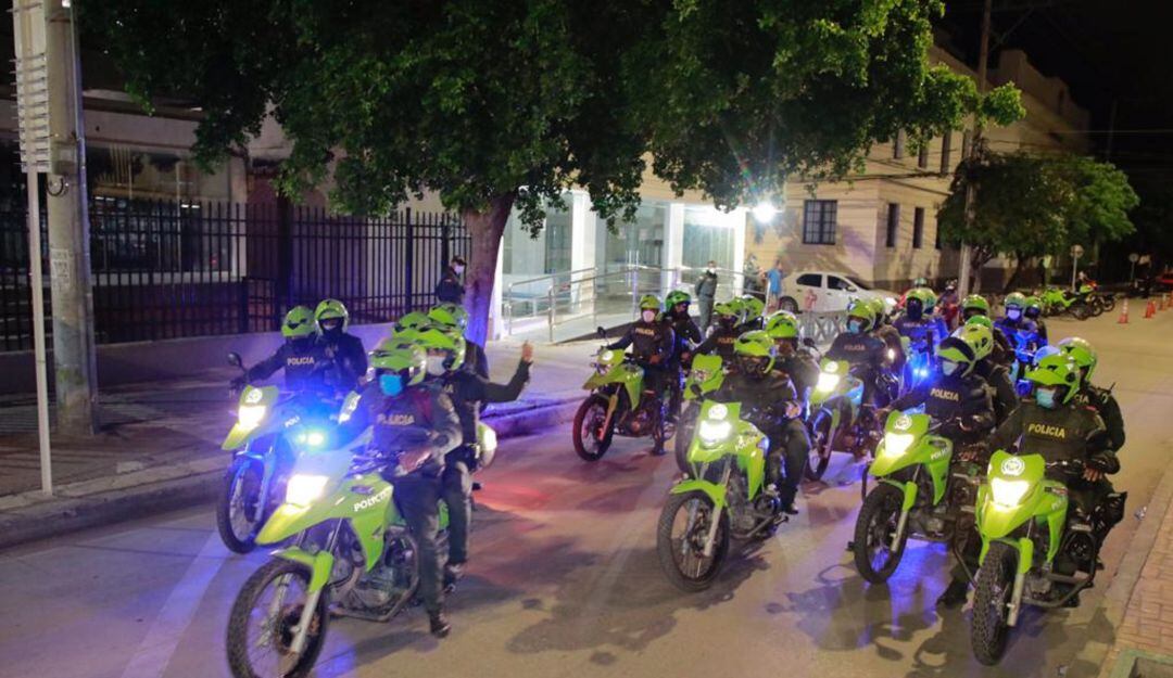 Agentes de la Policía. 