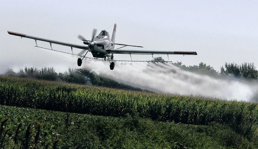Aspersion aérea cultivos