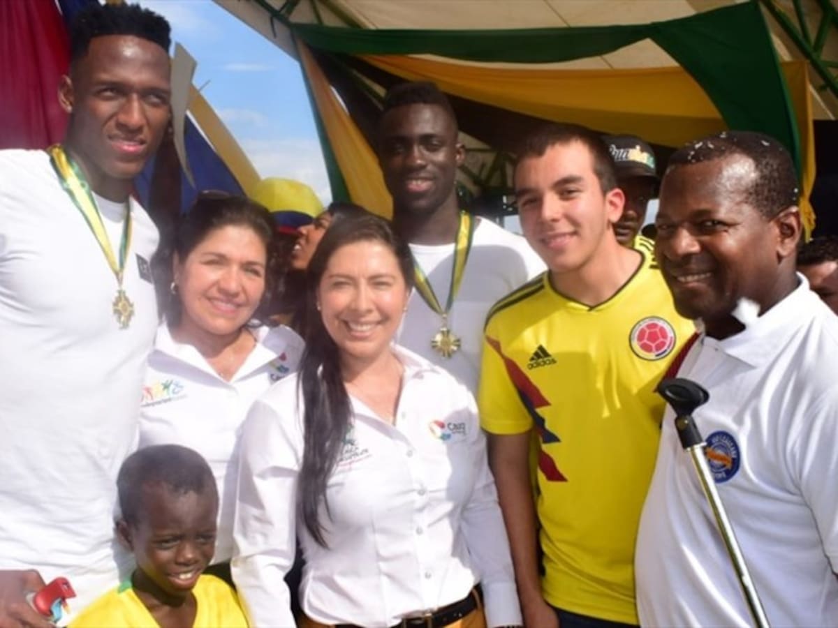 En Cauca recibieron con honores a Yerry Mina y Davinson Sánchez
