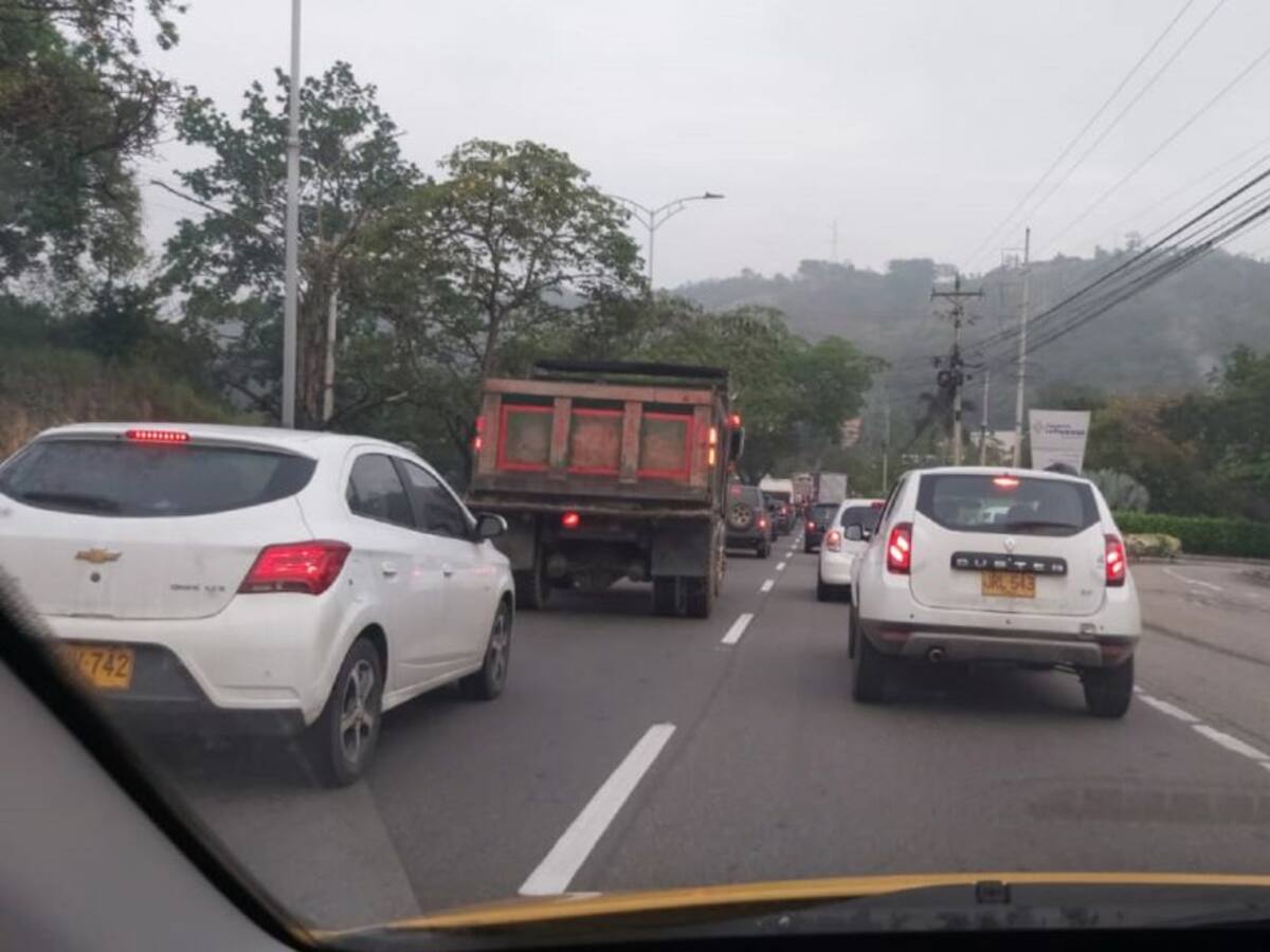 Congestión por cierre del Anillo Vial