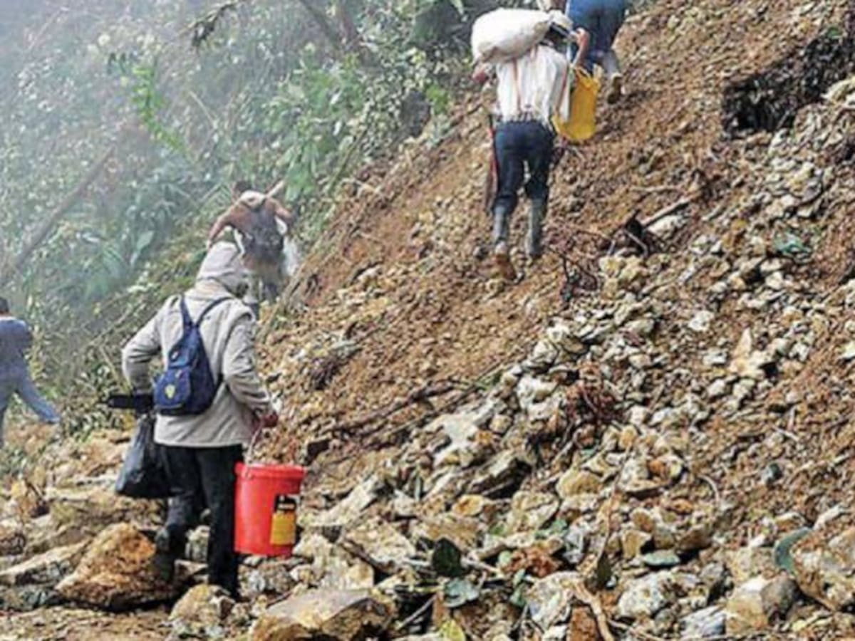 Las vías del municipio de Apía están afectadas por las intensas lluvias