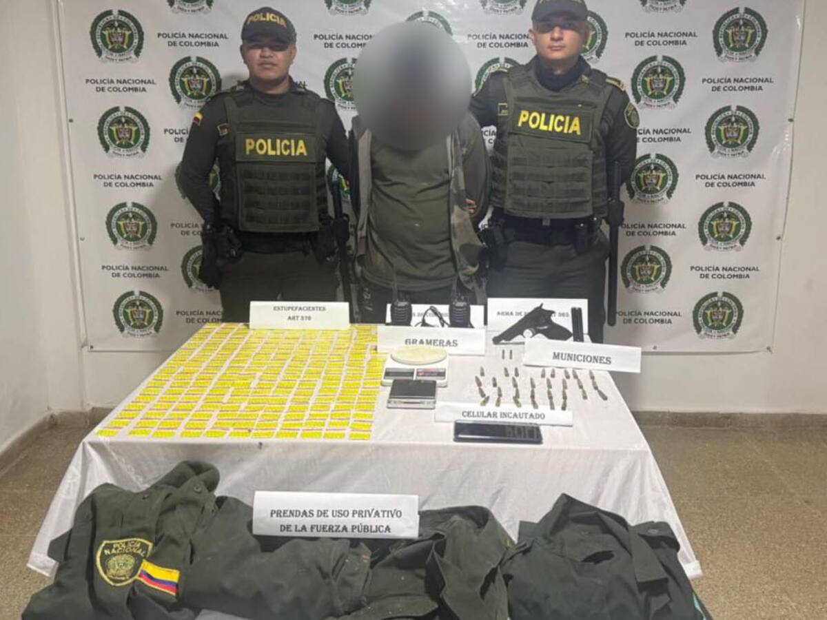 Capturan a presunto coordinador de sicarios en San Roque, se le incautaron más de 230 pruebas