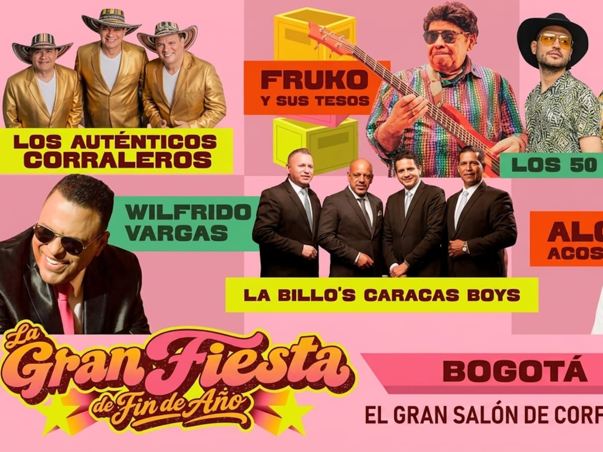 Gran Fiesta de Fin de Año en Bogotá: conoce los artistas y la fecha del concierto en Corferias
