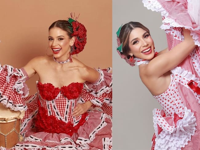 Tatiana Angulo, Reina del Carnaval de Barranquilla y Alexsandra Estarita, Reina del carnaval de la 44. Foto redes sociales.