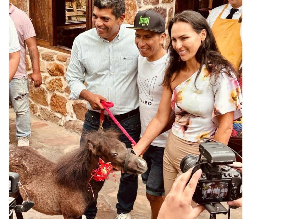 A Nairo “lo premiaron” con un pony en la Mesa de los Santos