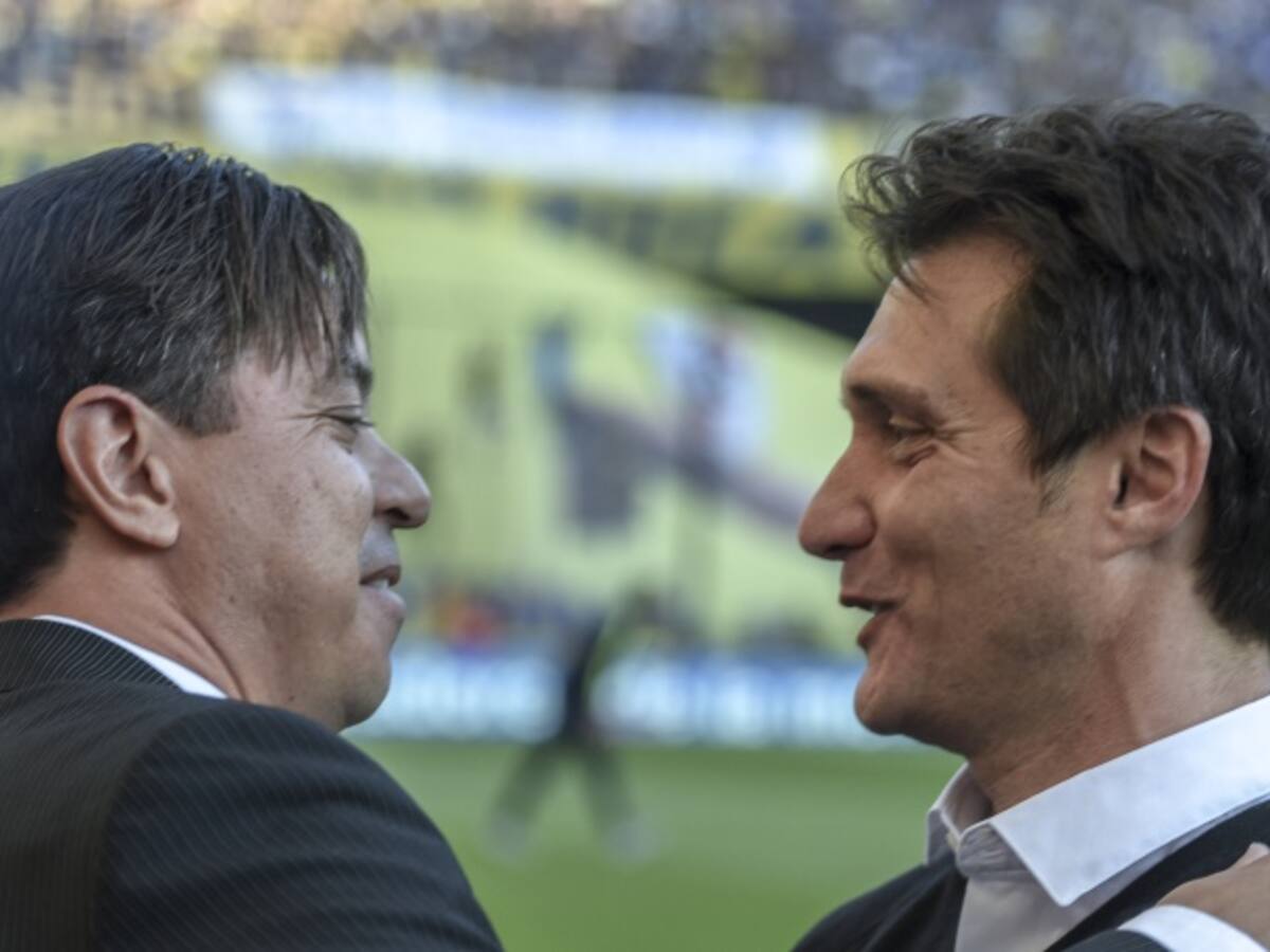 Barros Schelotto y Gallardo, rivales desde la cancha al banquillo