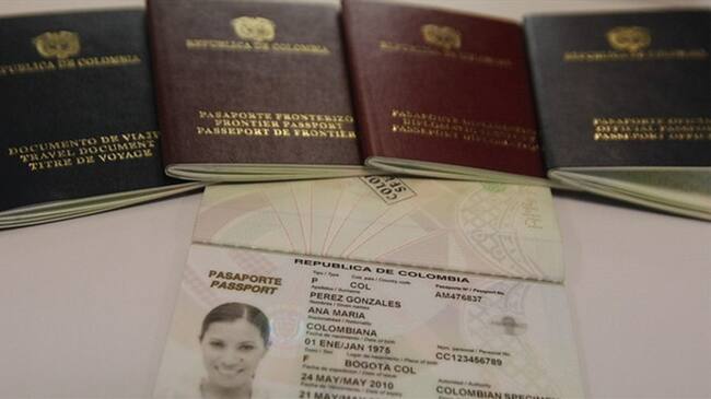 A partir del primero de enero de 2018 cambia la tarifa de los pasaportes a nivel nacional. Foto: Colprensa