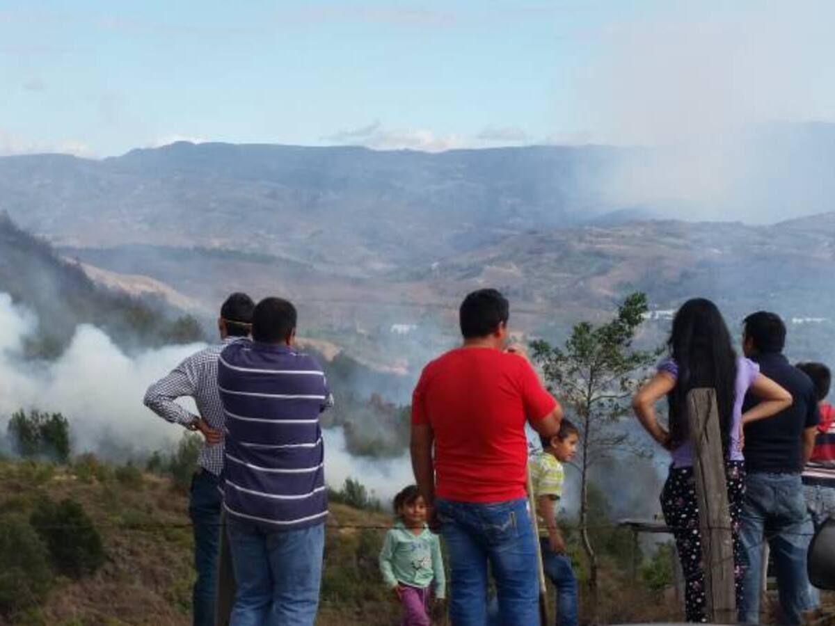 Durante el fin de semana se han presentado cuatro incendios forestales en Boyacá