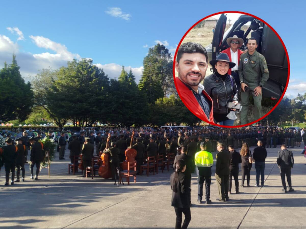 Honores policiales y eucaristía en Bogotá para el piloto del helicóptero atacado en Amalfi, Antioquia