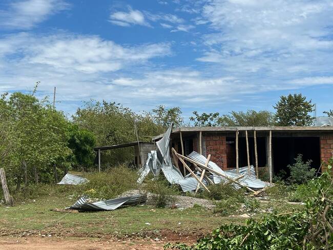 Casas averiadas dejó el fuerte aguacero en Coyaima, Tolima
