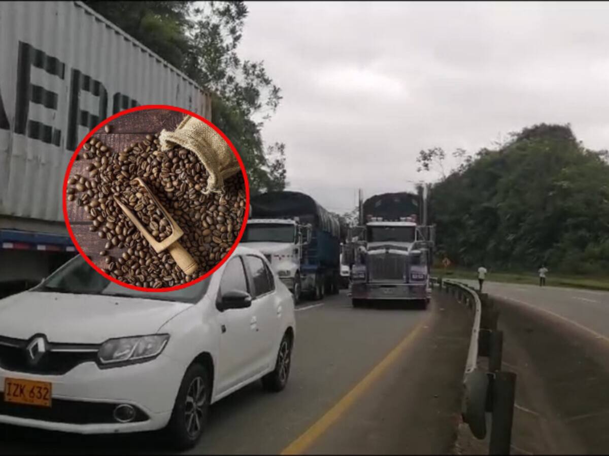 Bloqueo sobre la vía a Buenaventura afecta exportación de café desde Caldas al extranjero