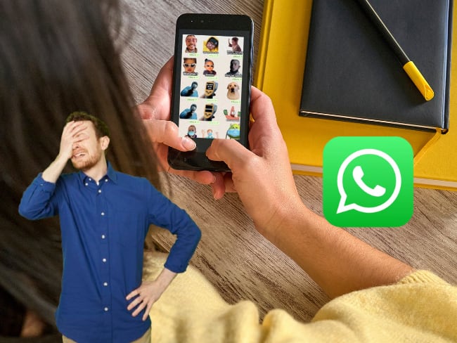 Imagen de referencia a persona hace stickers de WhatsApp/ Getty Images