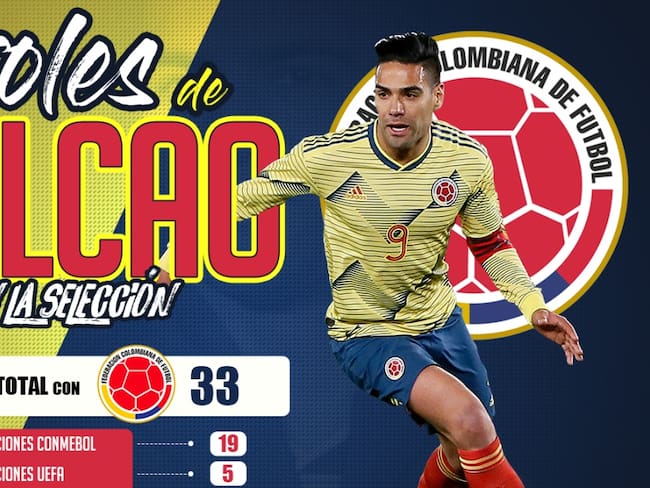 Falcao llegó a 33 goles con la Selección y amplia su historia