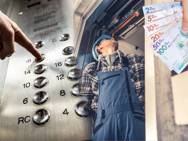 Mantenimiento de un ascensor // Getty Images