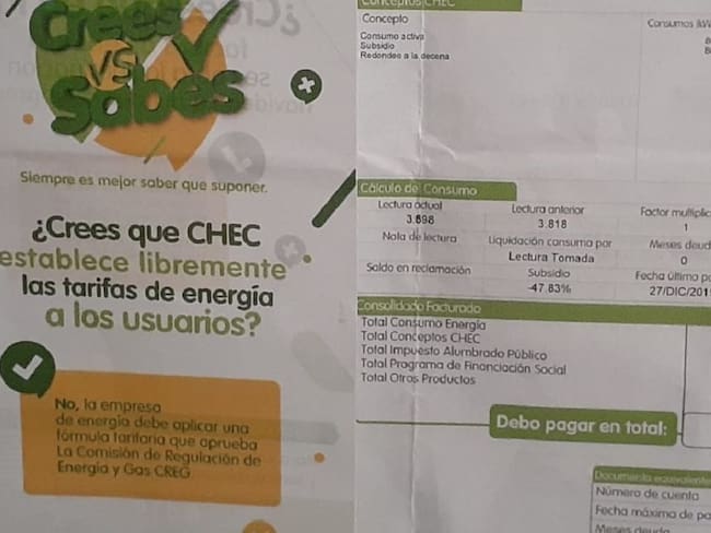 Subsidio para factura de energía