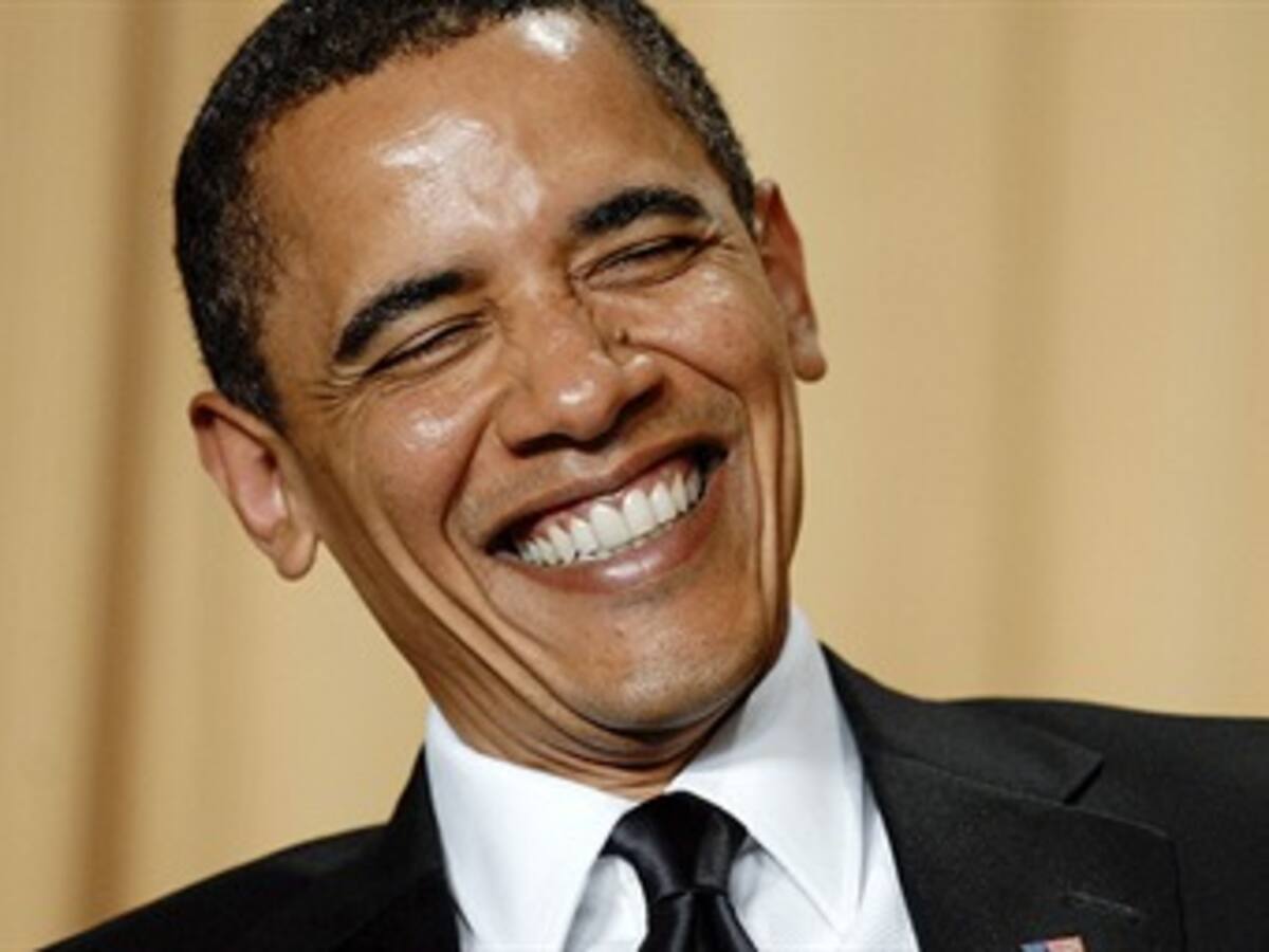 Obama bromea en la tradicional cena de corresponsales