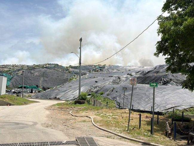 Situación del relleno sanitario en San Andrés