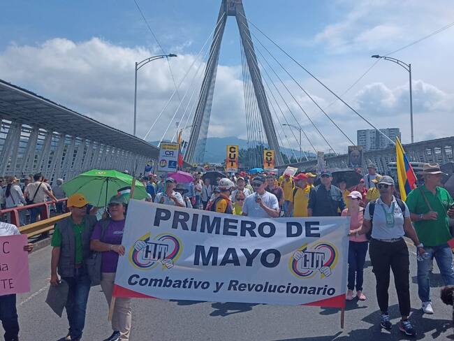 Foto: Marcha 1 de mayo en Pereira