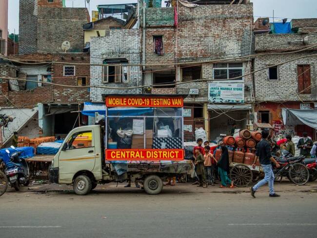 Barrios marginales de Nueva Delhi, India.        Foto: Getty 