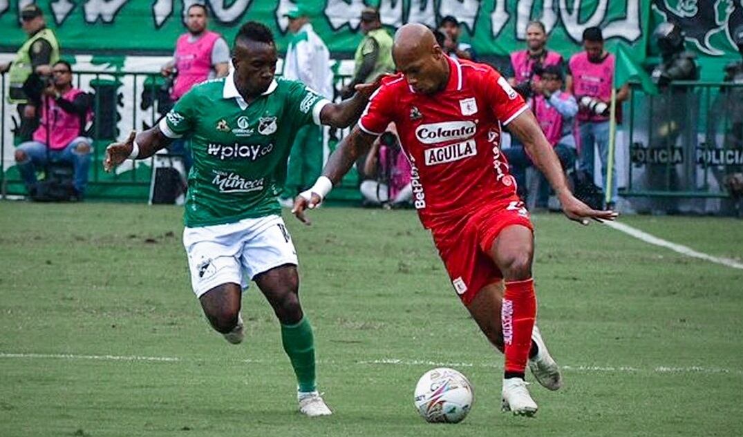 Kevin Velasco y Edwin Velasco en el clásico entre Deportivo Cali y América de Cali por la fecha 10 de la Liga Colombiana / Foto: América