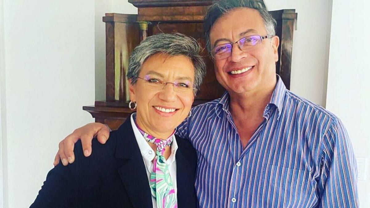 Gustavo Petro y Claudia López se reunieron en Bogotá