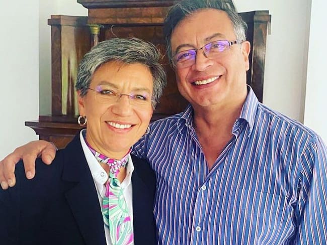 Reunión de Gustavo Petro y Claudia López
