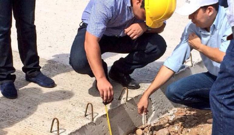 Monsalvo visita obras en La Paz