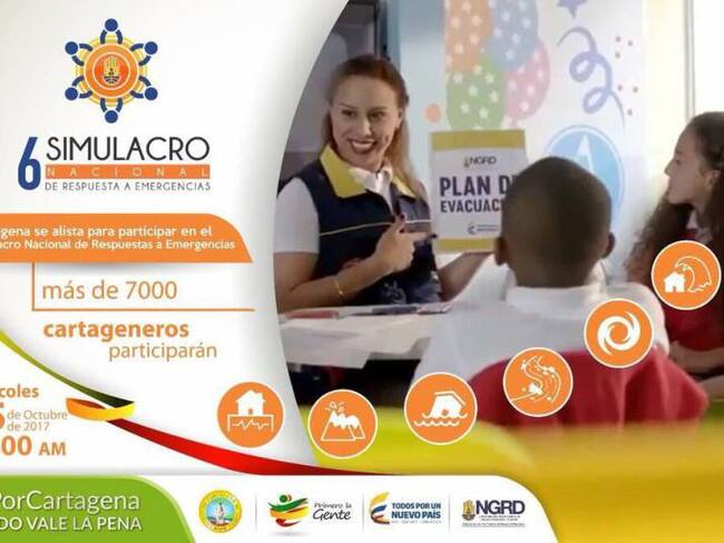 Cartagena, lista para el simulacro nacional de respuesta a emergencias