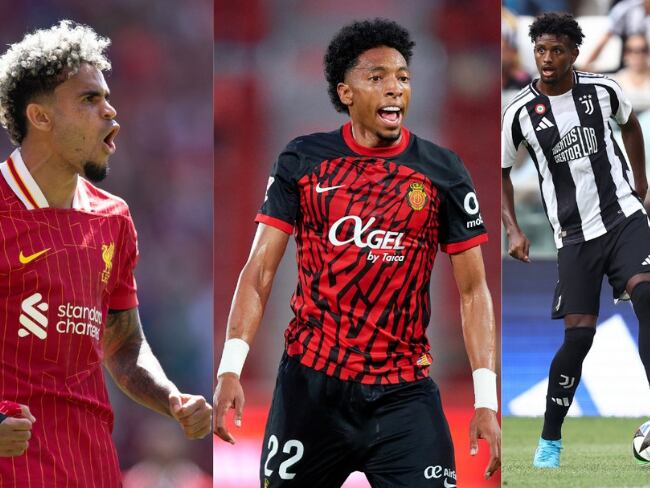 Luis Diaz, Jhoan Mojica y Juan David Cabal /GettyImages