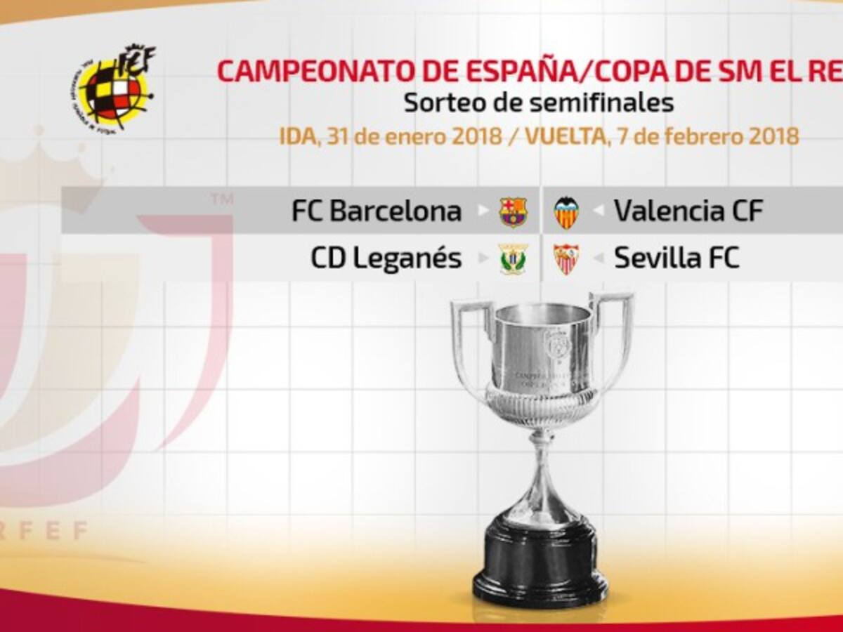 Definidos los cruces de semifinales en la Copa del Rey