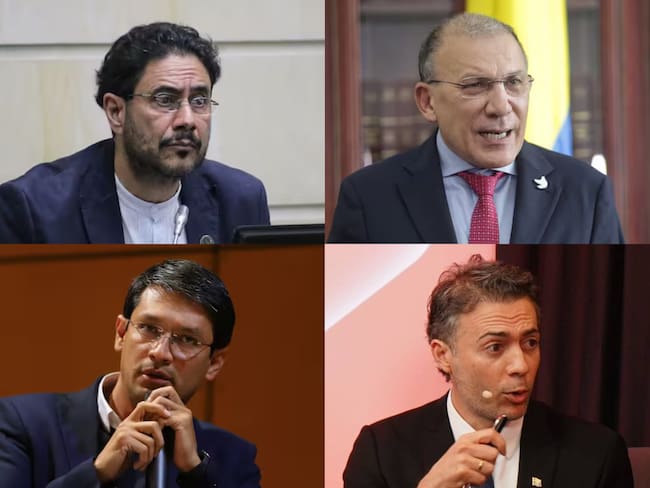 Iván Cepeda, Roy Barreras, Camilo Romero y Daniel Quintero