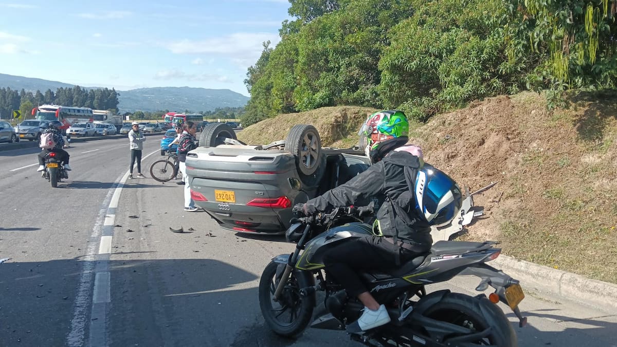 Nuevo choque en la vía Zipaquirá- Cajicá: cinco personas resultaron lesionadas