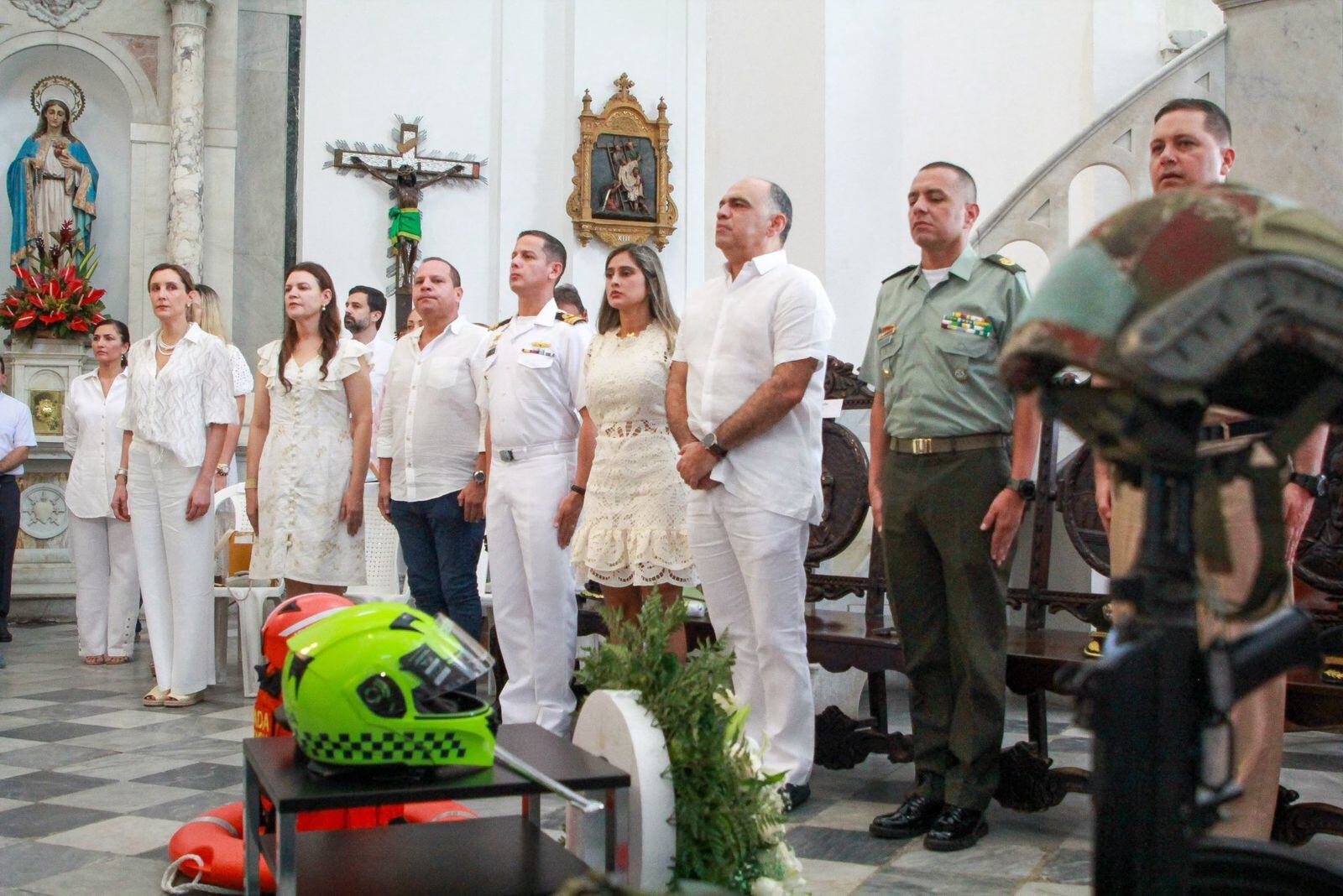 Ofrenda floral y eucaristía por el Día de la Independencia . Alcaldía de Santa Marta