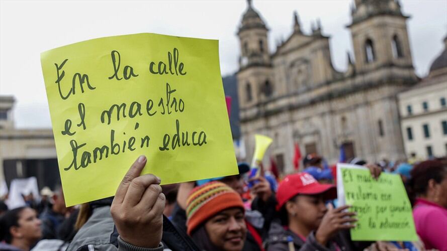 Días de paro serán descontados a maestros. Foto: