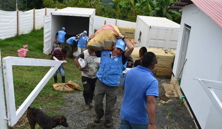 La Misión de la ONU en Colombia, que participa en el Mecanismo de Monitoreo y Verificación para el desarme de las Farc