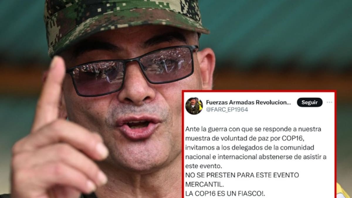 Las disidencias de alias ‘Iván Mordisco’ amenazan el desarrollo de la COP16 en Cali